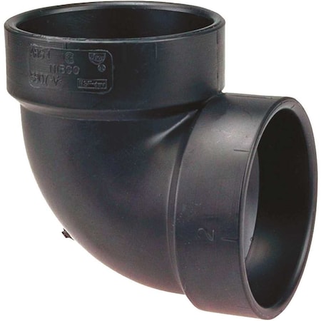 Nibco 2 in. ABS DWV 90-Degree Hub x Hub Vent Elbow C5807VHD2